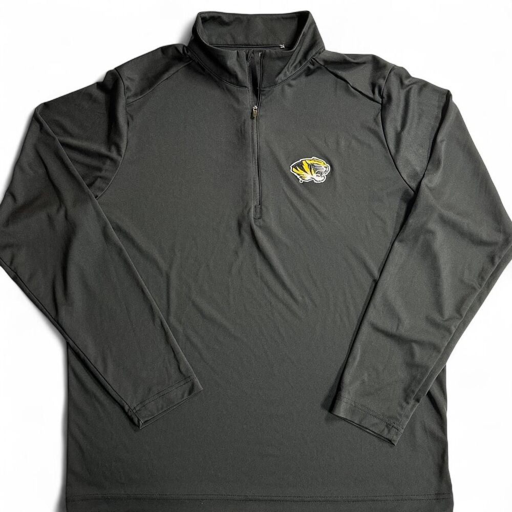 Antigua Mizzou Tigers Embroidered Quarter Zip Pullover | Size L | Official NCAA